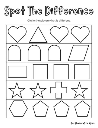 Spot The Difference in The Shapes