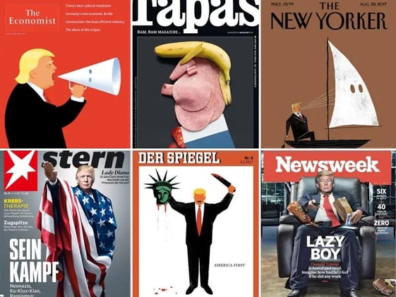 Las mejores tapas de revistas sobre Donald Trump