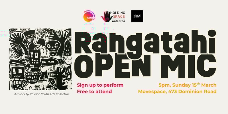 This Sunday - The Rangatahi Open Mic Returns 🎤✨ 