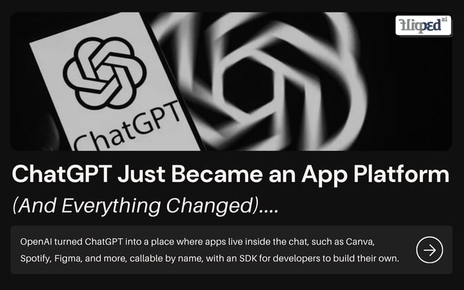 ChatGPT Just Became an App Platform (And Everything Changed)