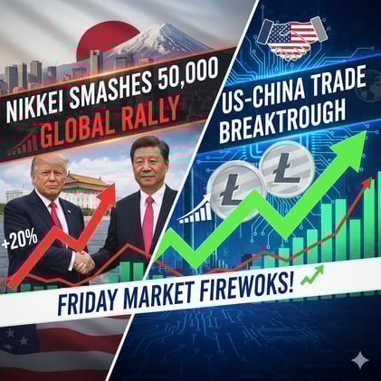 π NIKKEI SMASHES 50,000 AS US-CHINA TRADE BREAKTHROUGH IGNITES GLOBAL RALLY