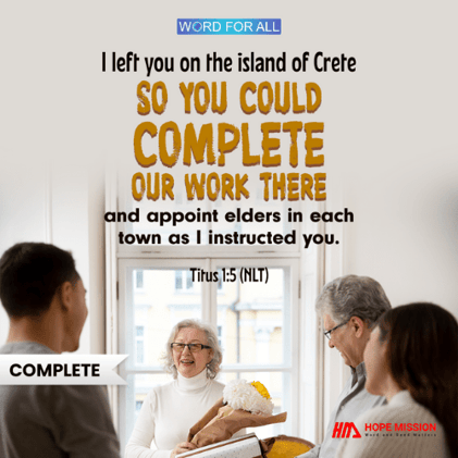 LEFT ALIVE TO COMPLETE THE WORK