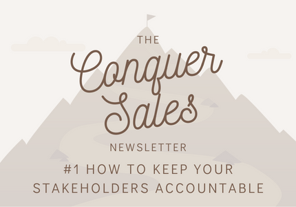 #1 How to keep your stakeholders accountable?