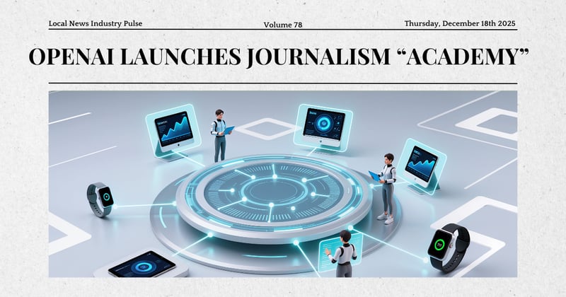 🤖 OpenAI launches journalism “academy”