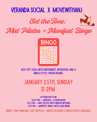 1 day retreat, bingo & pilates, reformer schedule