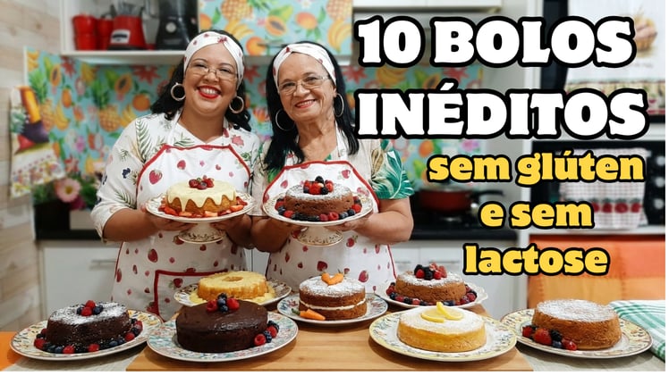 10 Bolos Inéditos Sem Glúten – Turma Fundadora Aberta 🍰🌿