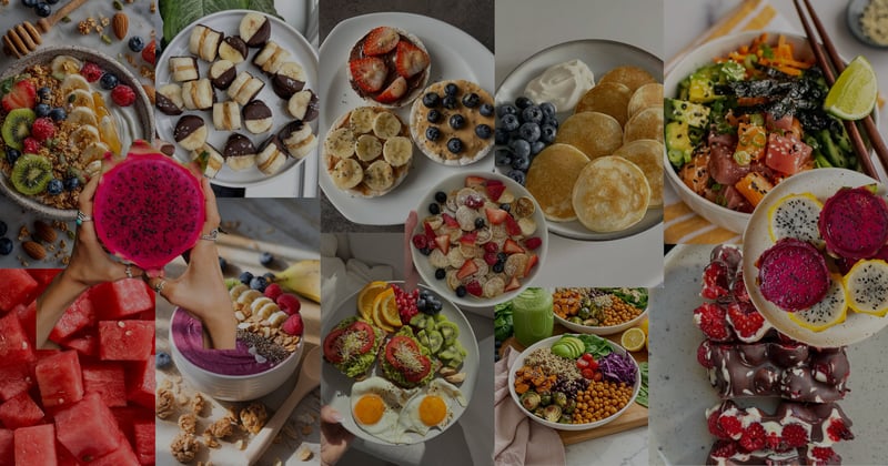 a prova de que comemos pelos olhos