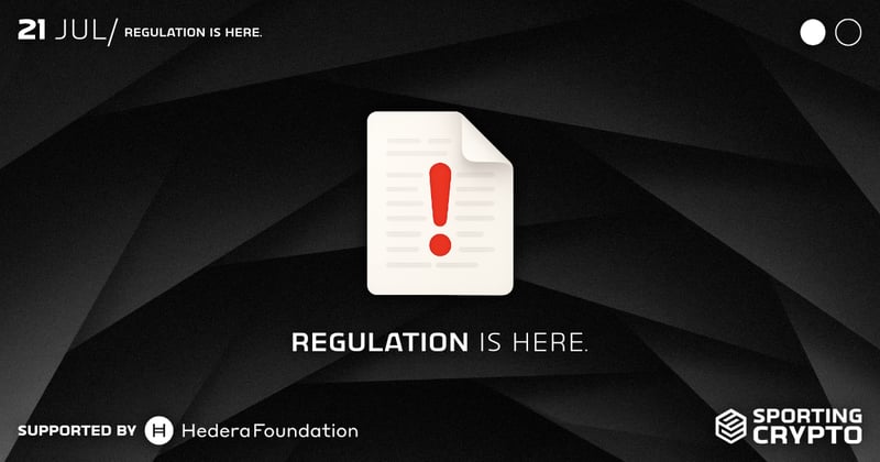 Regulation is Here. 