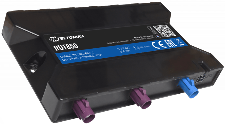 RUT850- Router wireless 4G LTE para automoción