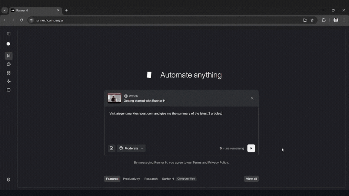 🐝 AI Agents Updates: How to Use Runner H + Vibe Coding Agent to Clone and Build Apps...