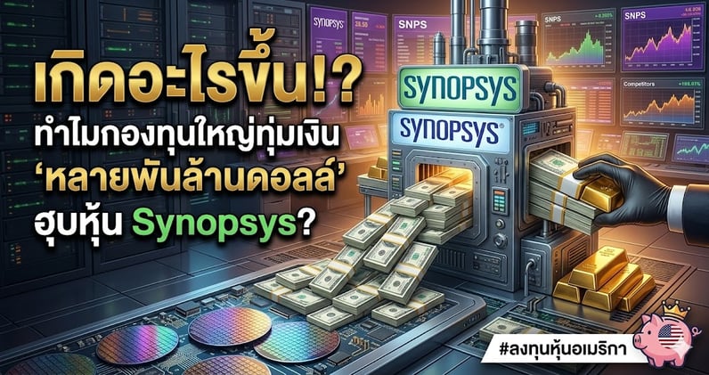 เกิดอะไรขึ้น!? ทําไมกองทุนใหญ่ทุ่มเงิน "หลายพันล้านดอลล์" ฮุบหุ้น Synopsys?
