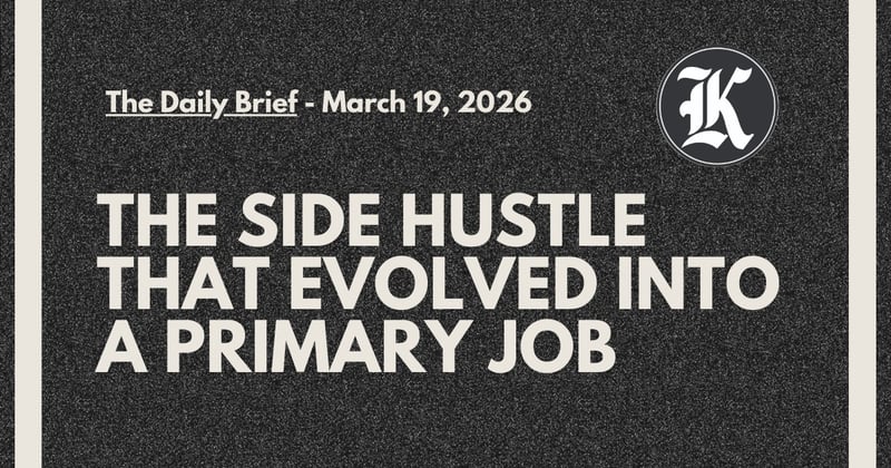 The Side Hustle that Evolved into a Primary Job