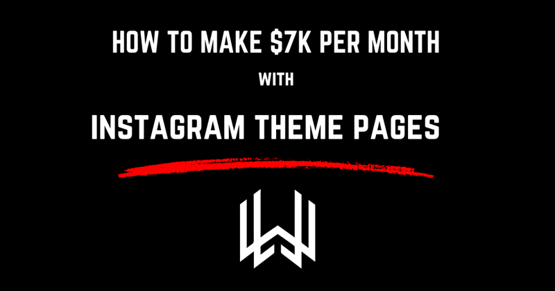 How an Instagram Theme Page Can Replace Your Income (CASE STUDY)