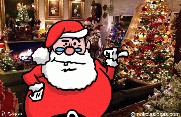 Pasó un mes entero decorando su casa para Navidad