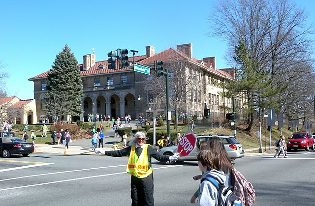 The friendliest crossing guard