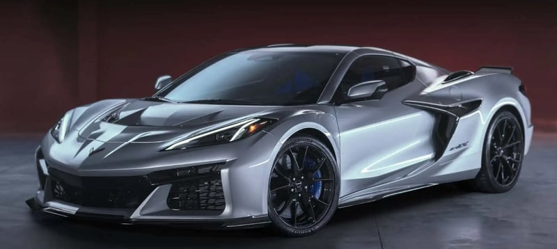 Corvette ZR1X and Mechanics Leaving