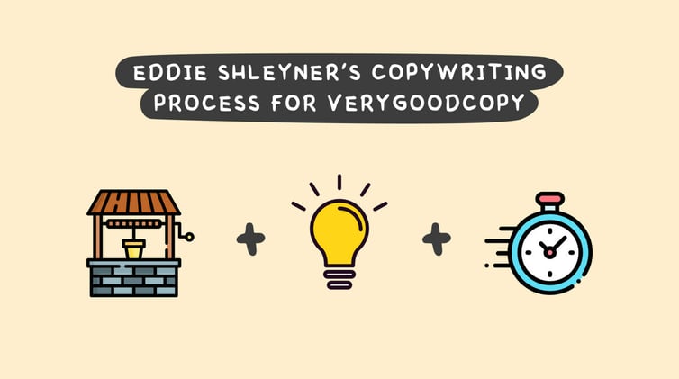 Eddie Shleyner's copywriting process for VeryGoodCopy