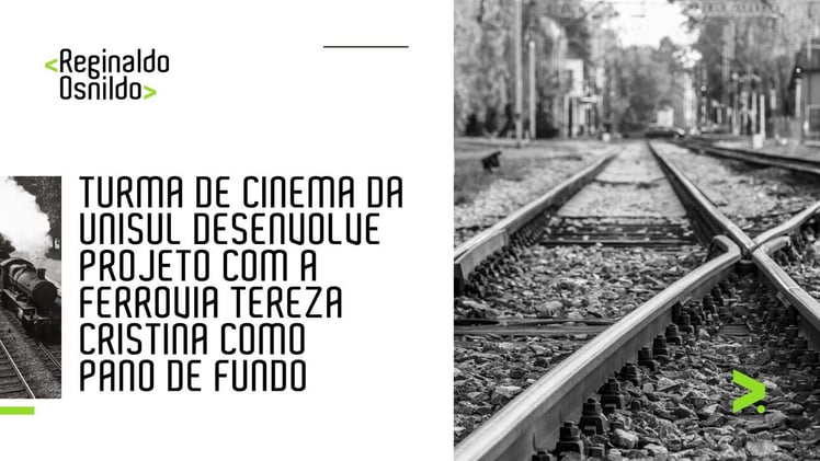 Turma de Cinema da Unisul desenvolve projeto com a Ferrovia Tereza Cristina como pano de fundo