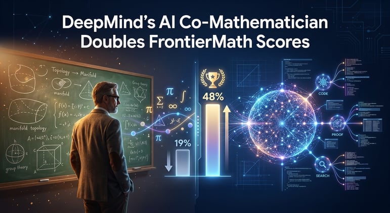 DeepMind's AI Co-Mathematician doubles FrontierMath scores