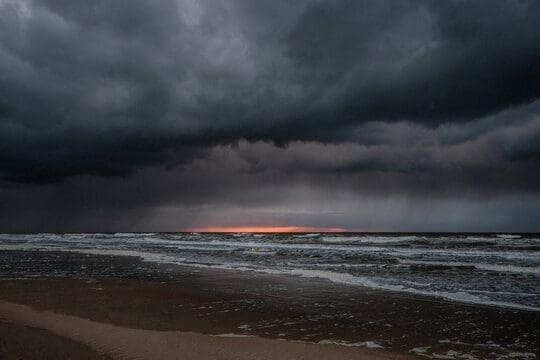Storms in Collier County damage Vanderbilt Beach.