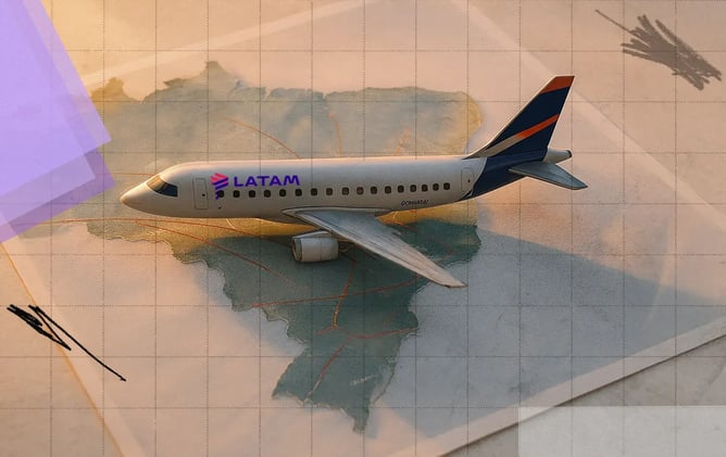 A Latam quer um pedaço do mercado que a Azul domina