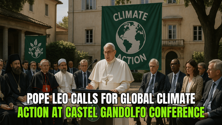 🌱 Pope Leo Calls for Global Climate Action at Castel Gandolfo Conference ✝️🌎