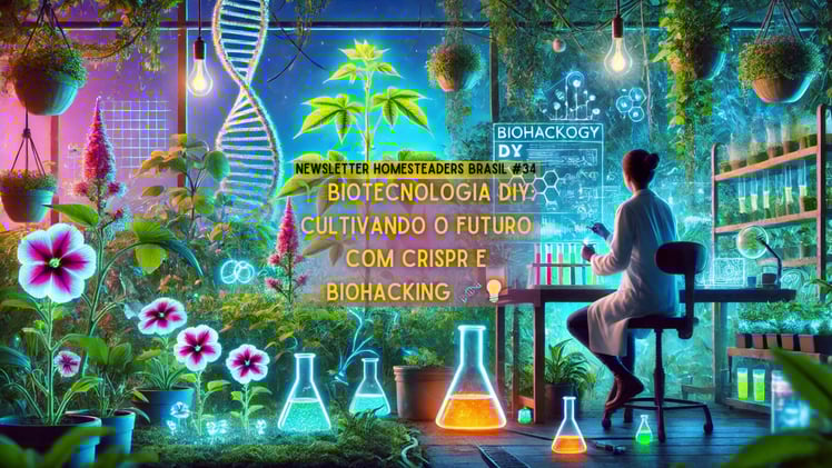 Homesteaders Brasil #34 | 🌱 Biotecnologia DIY: Cultivando o Futuro com CRISPR e Biohacking 🧬💡