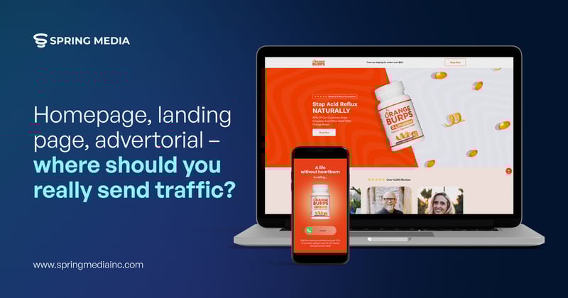 Homepage, landing page, advertorial – where should you really send traffic?