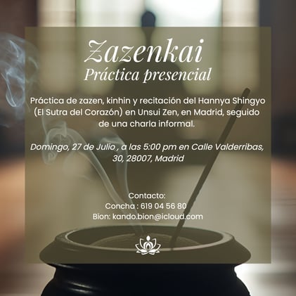 Zazenkai - Práctica Presencial