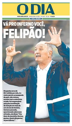 Las tapas de los diarios de Brasil tras la derrota con Alemania