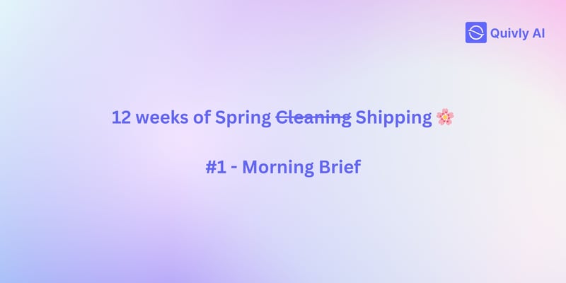 12 weeks of Spring Shipping at Quivly 🌸