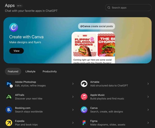 ChatGPT's App Store goes live