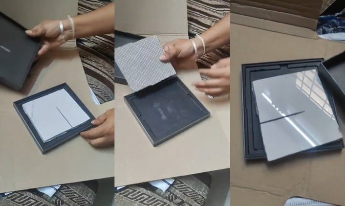 Someone ordered a $2,000 Galaxy Z Fold 7, received a floor tile instead 