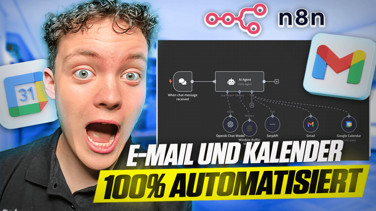 E-Mail AI Agent erstellen ohne Programmierkenntnisse | n8n Kurs Deutsch