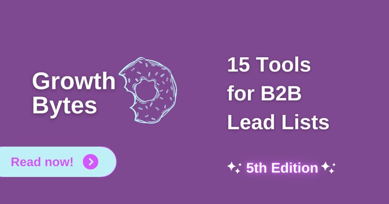 15 tools for B2B lead lists 🕵🏻