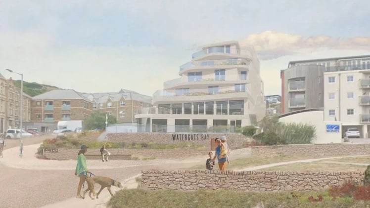 July 18 - Watergate Bay Hotel wants to create a 6-storey building