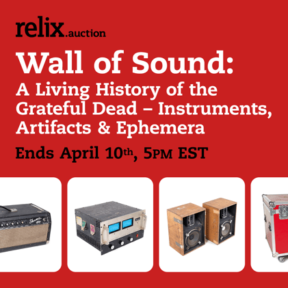 Auction is LIVE. Wall of Sound: A Living History of the Grateful Dead