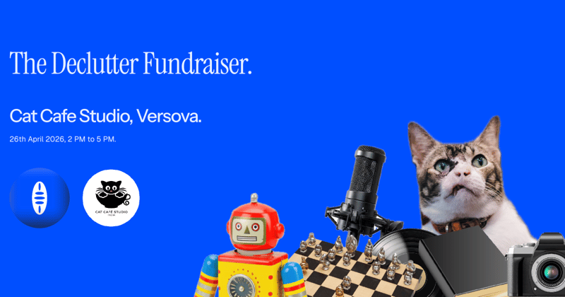 The Declutter Fundraiser at Cat Cafe Studio Versova!