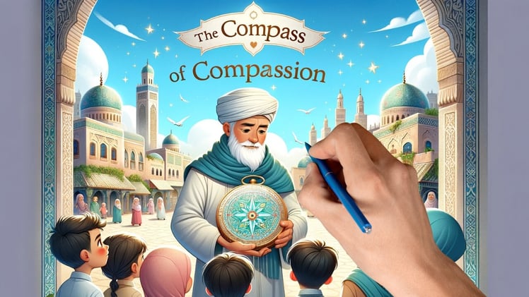 Animated Drawing: The Journey of 'The Compass of Compassion' | Month of Rajab Stories | Islamic Virtues for Kids