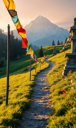 Nepal — Peaks, Prayer Flags & Himalayan Spirit 🏔️🕉️🌄