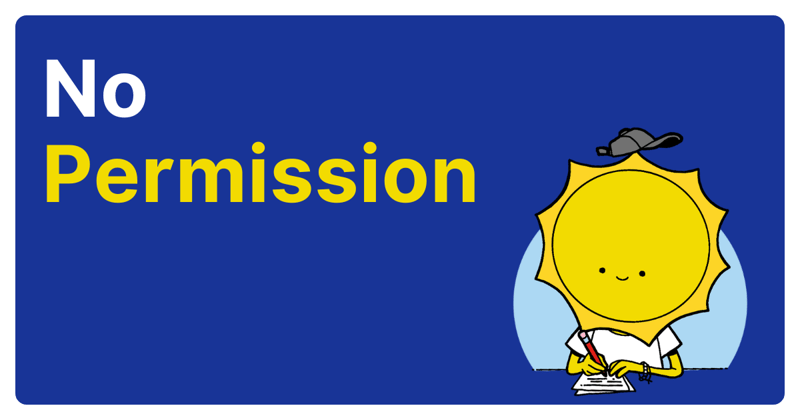 No permission