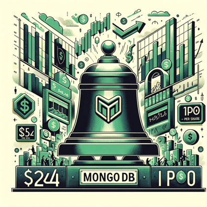 Oct 18 2017: MongoDB prices its IPO at $24 per share