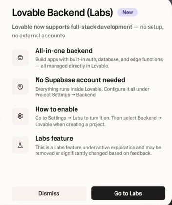 Lovable’s About To Release An Update That Lets You Build Full-Stack Apps With One Prompt