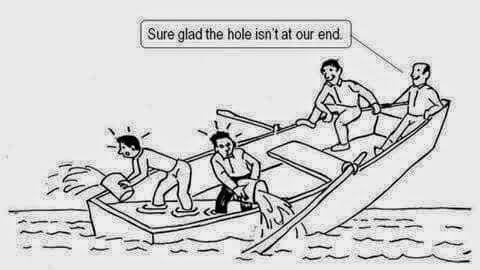 the sinking ship