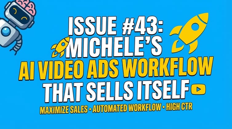 Issue #43: 🚀 Michele’s AI Video Ads Workflow That Sells Itself