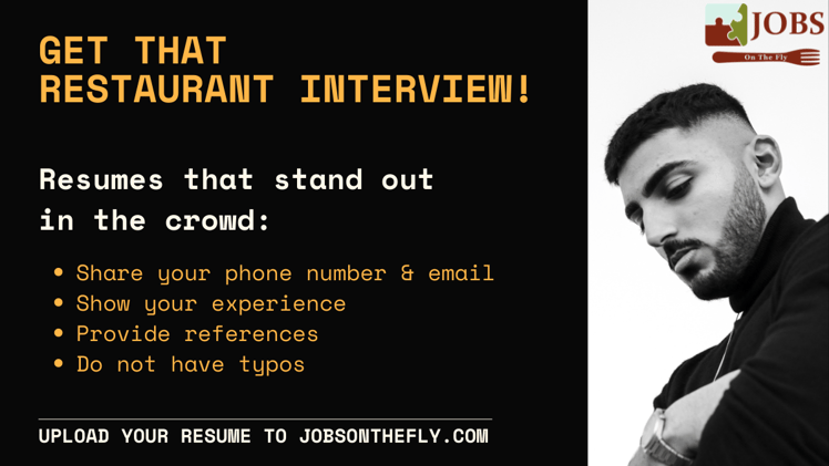 Get that restaurant interview!