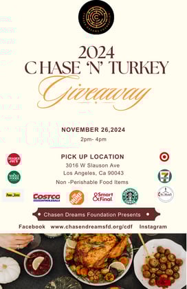 2024 Chase N Turkey Food Giveaway