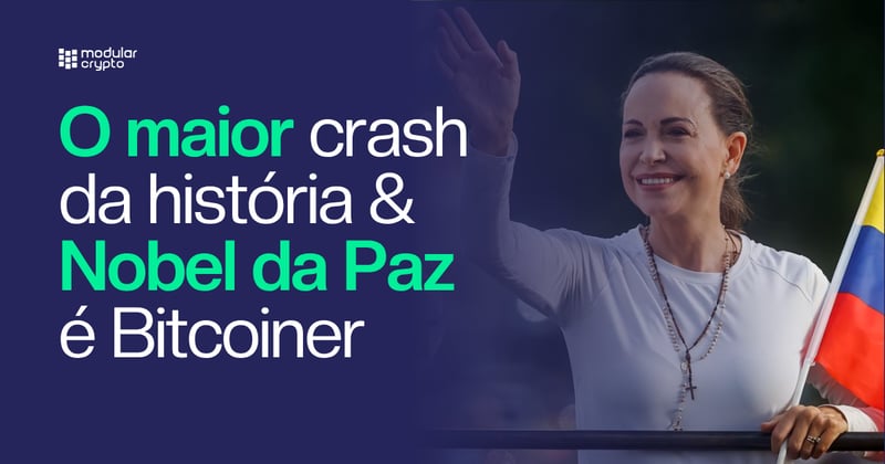 🔲 O maior crash da história & Nobel da Paz é Bitcoiner