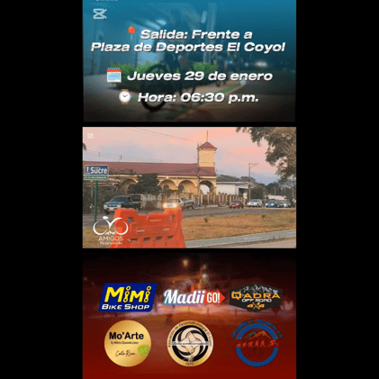 Cleteada Nocturna en la Ciclovía de El Coyol