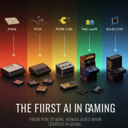 The First AI in Gaming: A Look Back at Early AI-Powered Games – From Pong to Pac-Man, how AI started in gaming.
